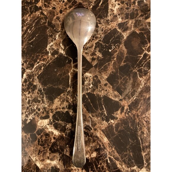Silverplated Sheffield England 9.5 Inch Serving Spoon Silver Plated Vintage - Picture 1 of 5